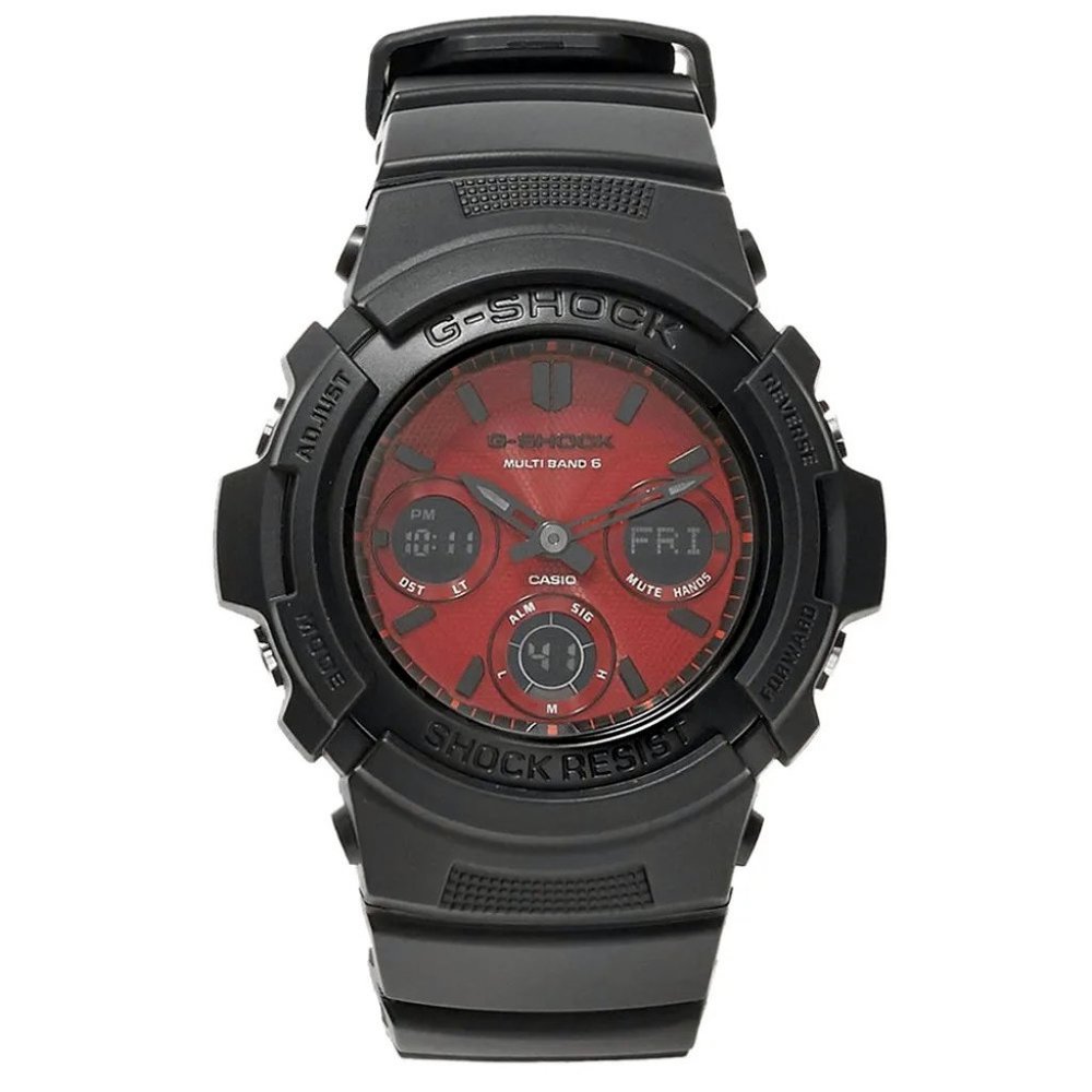 Casio G-Shock Solar Watch black with red face